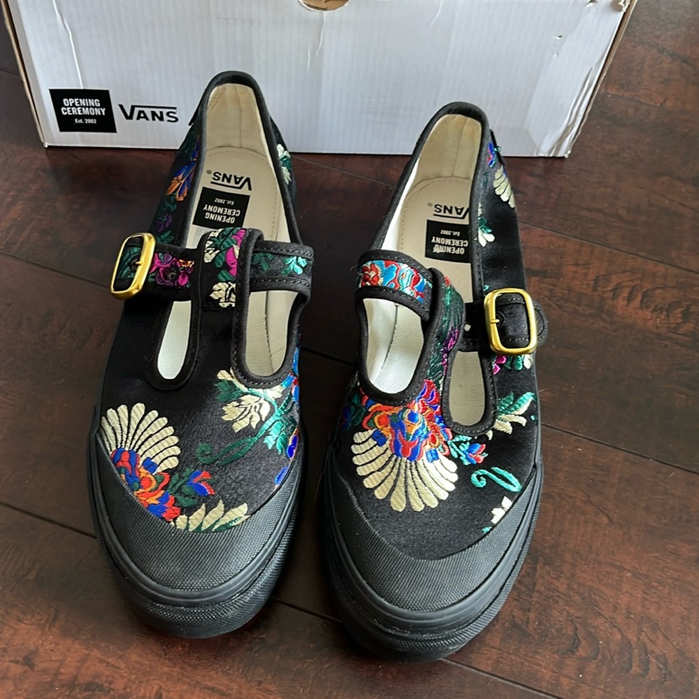 Vans Opening Ceremony Style 93 Floral Mary Jane Shoes